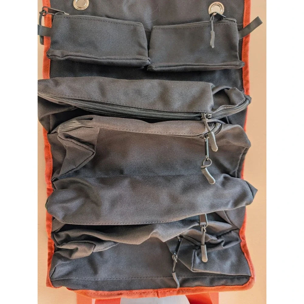 Swiss Design Roll Up Tool Bag Organizer Canvas Multi Pocket Hanging Storage New